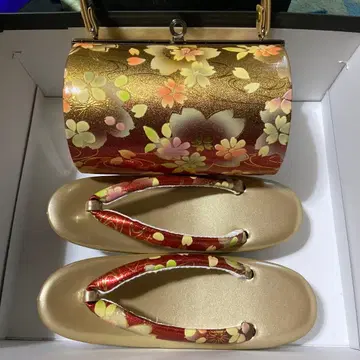 일본 의류용 백과 일본 나막신 세트 성인식 기모노