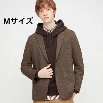 UNIQLO 유니클로 컴포트 자켓 치도리 M 사이즈 다크 브라운