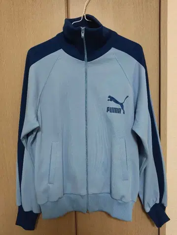 PUMA 라이트 블루 네이비 저지