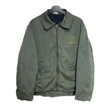 70s 프랑스군 HBT 파이롯트 플라이트 자켓 공군 XL 상당