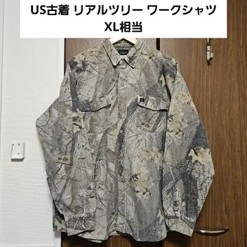 가격 인하 US 구제 의류 리얼트리 워크 셔츠 XL 상당 남성용