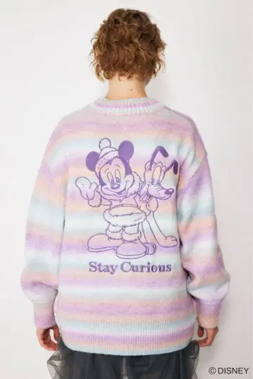 마우지 디즈니 아우터 Disney 미키 자수 가디건