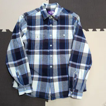 THE NORTH FACE 체크 무늬 두꺼운 원단 플란넬 셔츠 M