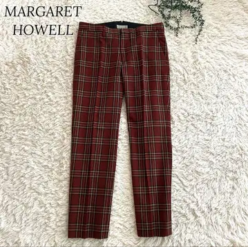 마가렛호웰 타탄 체크 울 팬츠