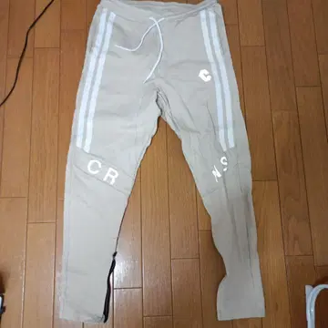 CRONOS 베이지 스트라이프 조거 팬츠