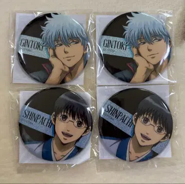 은혼 월드 사카타 긴토키 시무라 신파치 캔뱃지 4개