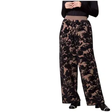 OSMOSIS 자카드 니트 팬츠 브라운 새상품