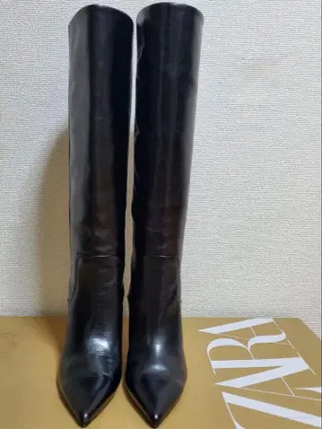 ZARA 가죽 롱 부츠 사이즈 36