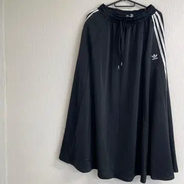 adidas 블랙 롱 스커트 L