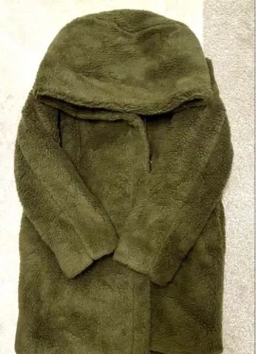 후드 부착 보아 자켓 teddy bear 코트