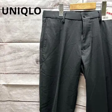 새상품 UNIQLO 히트텍 스트레치 슬림핏 노턱 팬츠 블랙