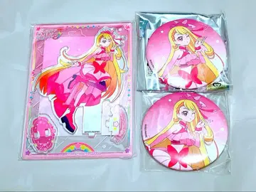 프리큐어 영화 올스타즈F 큐어 버터플라이 아크릴 스탠드 캔뱃지