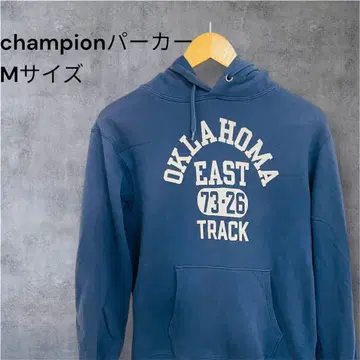 Champion 챔피온 스며드는 프린트 후드 맨투맨 네이비