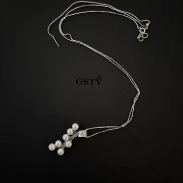 미니 펄 목걸이 SV925 흔들리는 성숙/러블리 심플 GSTV