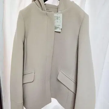 내추럴 컬러 피 코트 사이즈 40 유나이티드 애로우즈