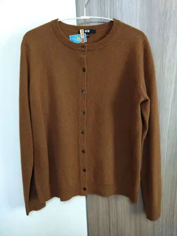유니클로 UNIQLO 캐시미어 100% U넥 가디건 L