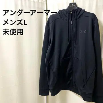 UNDERARMOR 블랙 후드 부착 후드티 L 사이즈 새상품 속기모