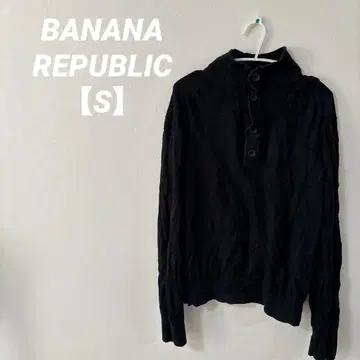 새상품급 [ S ] BANANA REPUBLIC 블랙 스웨터 심플