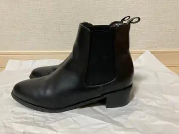 LEPSIM 블랙 사이드 고어 부츠