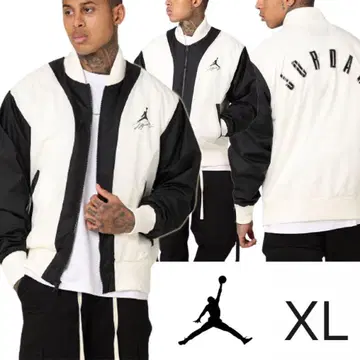 새상품 JORDAN Flight MVP 자켓 XL 블랙 블랙 화이트