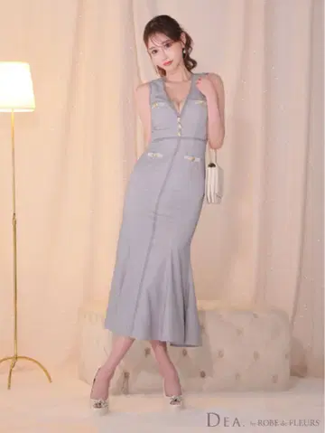 로브 드 플뢰르 롱 드레스 S