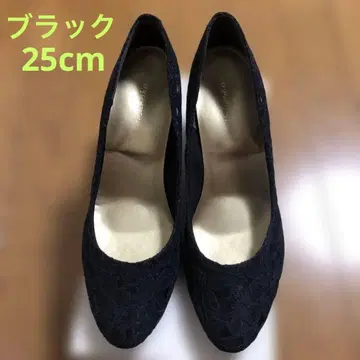 미사용 velikoko 블랙 레이스 하이힐