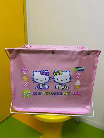 레트로 헬로키티 접이식 수납 랙 장난감 보관 미미
