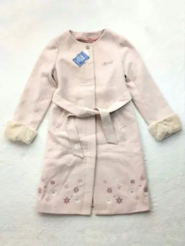 새상품 Disney 라푼젤 꽃무늬 자수 롱 코트 L