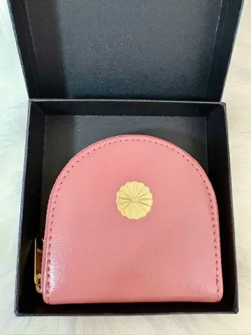 [ 황궁 한정판 ] 벚꽃 핑크 말발굽형 코인 케이스 벚꽃색 복숭아색 지갑