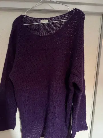 Ungrid 퍼플 오버 사이즈 니트