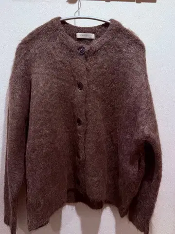 UNFILO 브라운 복슬복슬 가디건