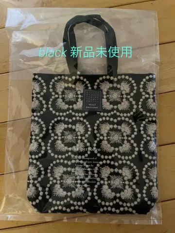 미사용 새상품/미나 페르호넨 blumen toast bag/Black
