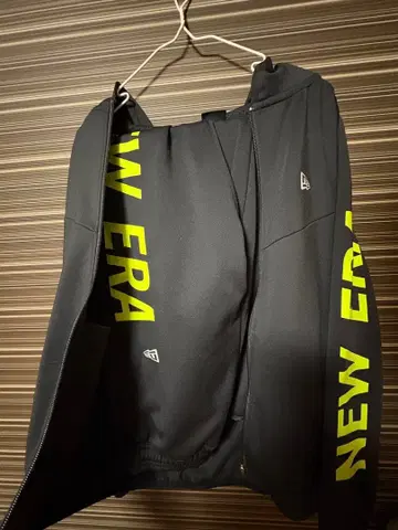 NEW ERA 풀 지퍼 자켓 블랙