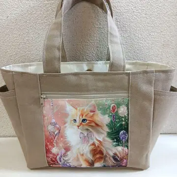 포근포근 고양이 토트백 핸드메이드