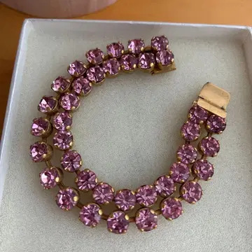 빈티지 핑크 스톤 팔찌 #482