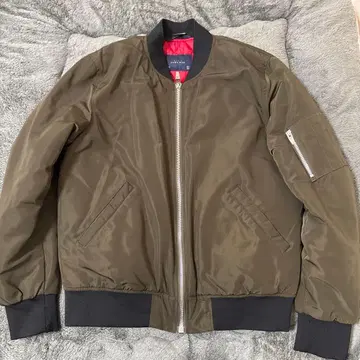 ZARA MAN 봄버 자켓 L 사이즈 올리브 그린