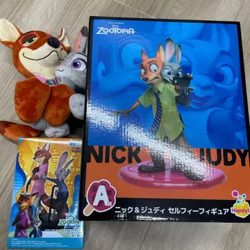 주토피아 닉&주디 피규어 봉제 인형 묶음 판매