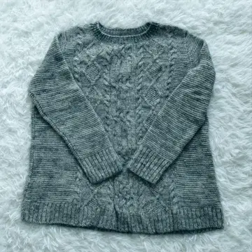 빅 사이즈 23구 케이블 니트 알파카 모헤어 44 사이즈