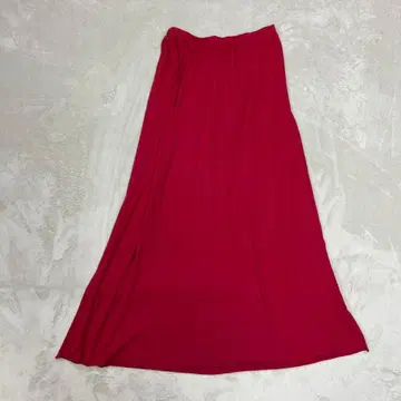 새상품급 론 헤르만 빨간색 플레어 롱 스커트