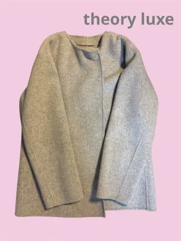 theory luxe 그레이 코트 38사이즈