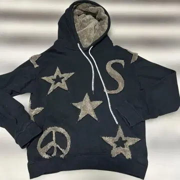 완판 스터드핀 보아 후드 후드티 사이즈 2