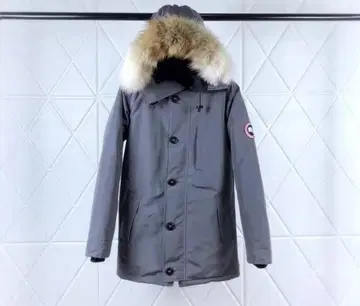 새상품급 그레이 다운 자켓 퍼 포함 M