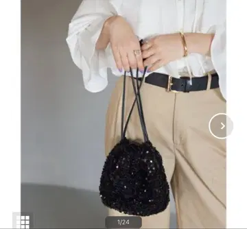 SLOBE IENA 스팽글 복조리 백