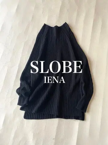 슬로브 이에나 SLOBE IENA 와이드 리브 울 니트