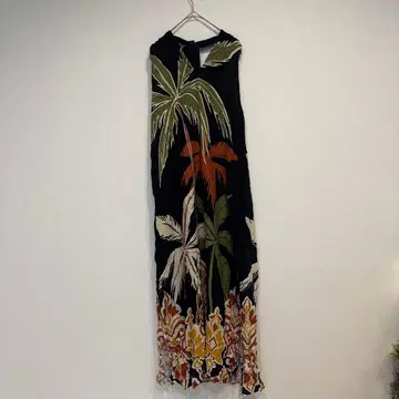 새상품급 MSK [ XL ] 트로피컬 패턴 슬리브리스 원피스