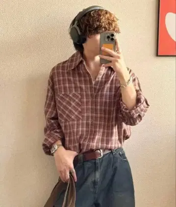 Zooodle 체크 셔츠 류세이