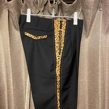 BACKERS 로카빌리 팬츠 사이즈 L 레오파드 블랙