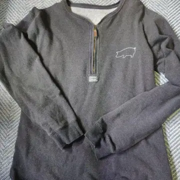 NON NON 다크 그레이 맨투맨