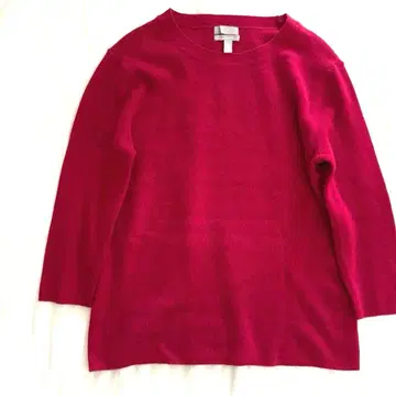 H&M 빨간색 핑크 캐시미어 니트