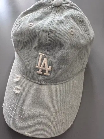LA MLB 야구 모자 그레이